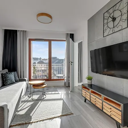 Apartment Waterlane Island - Riverview Pool, & Gym By Downtown Gdansk